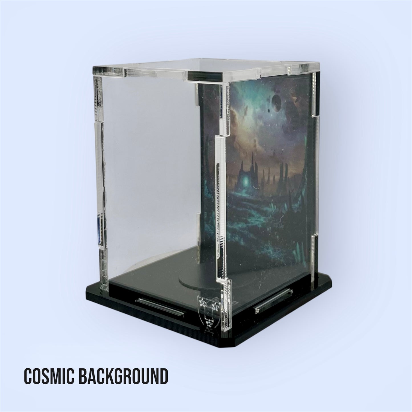 Display Case for Minifigures - Cosmic Background (50×50×75 mm / 1.97×1.97×2.95 in)