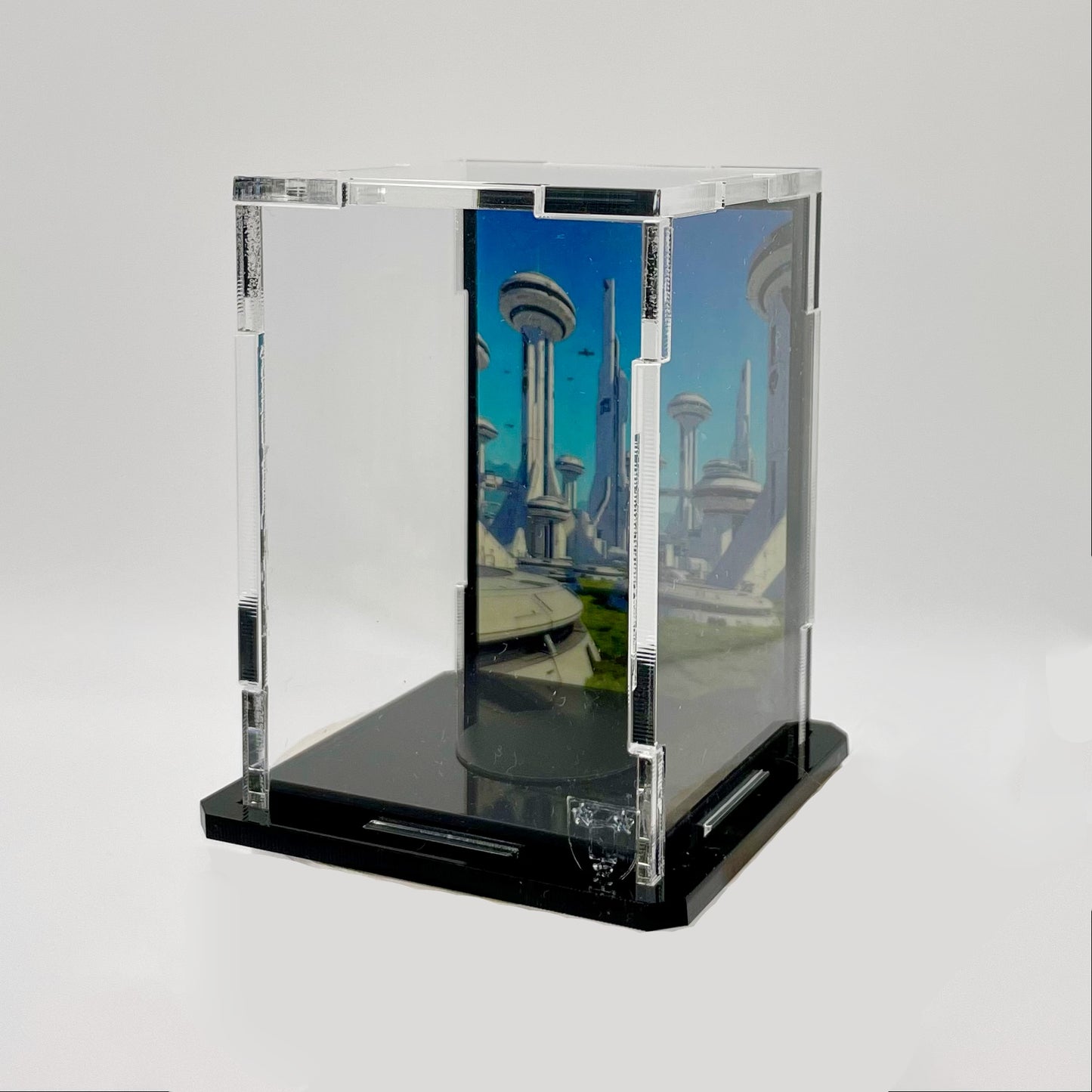 Premium Display Case for Minifigures (50×50×75 mm / 1.97×1.97×2.95 in)
