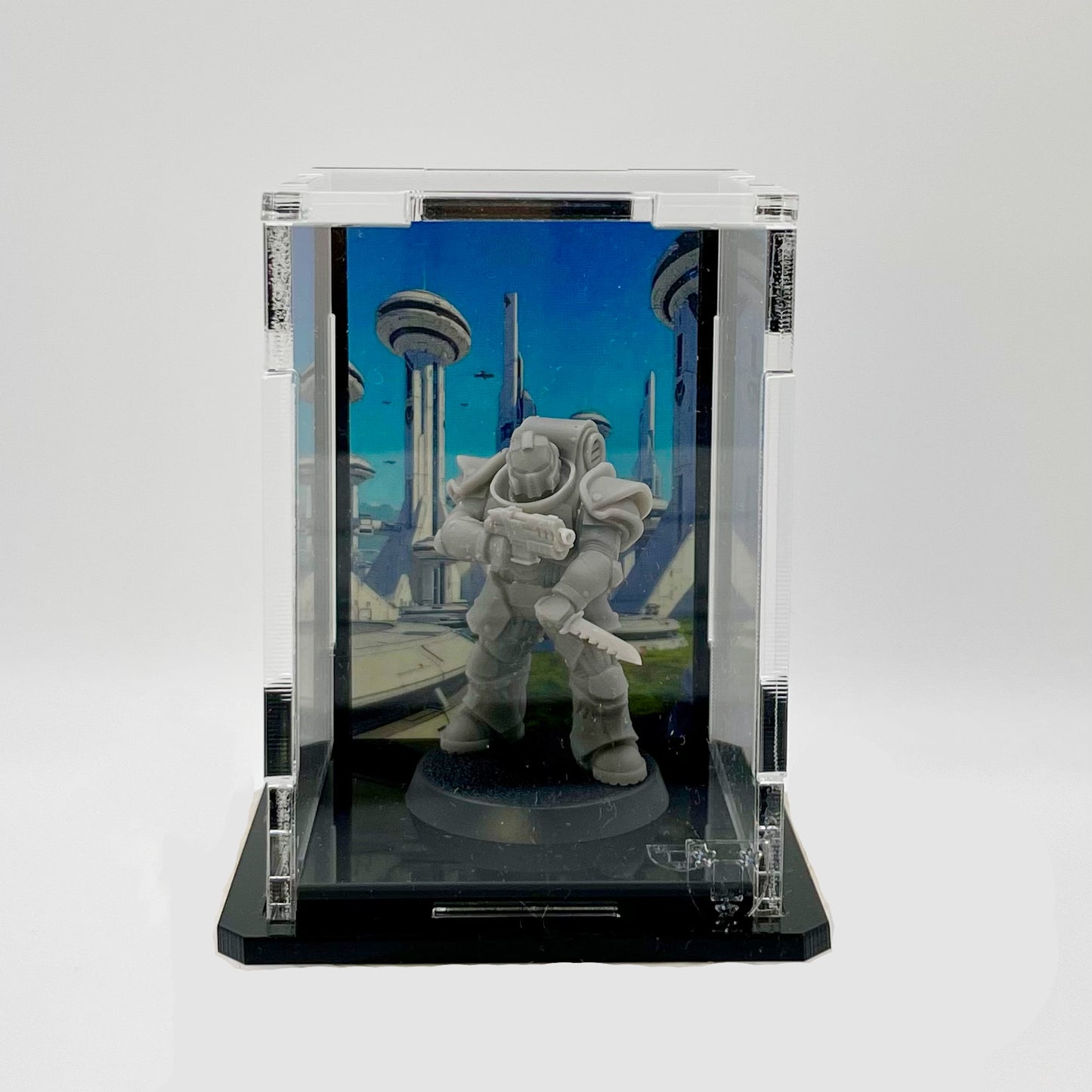 Premium Display Case for Minifigures (50×50×75 mm / 1.97×1.97×2.95 in)
