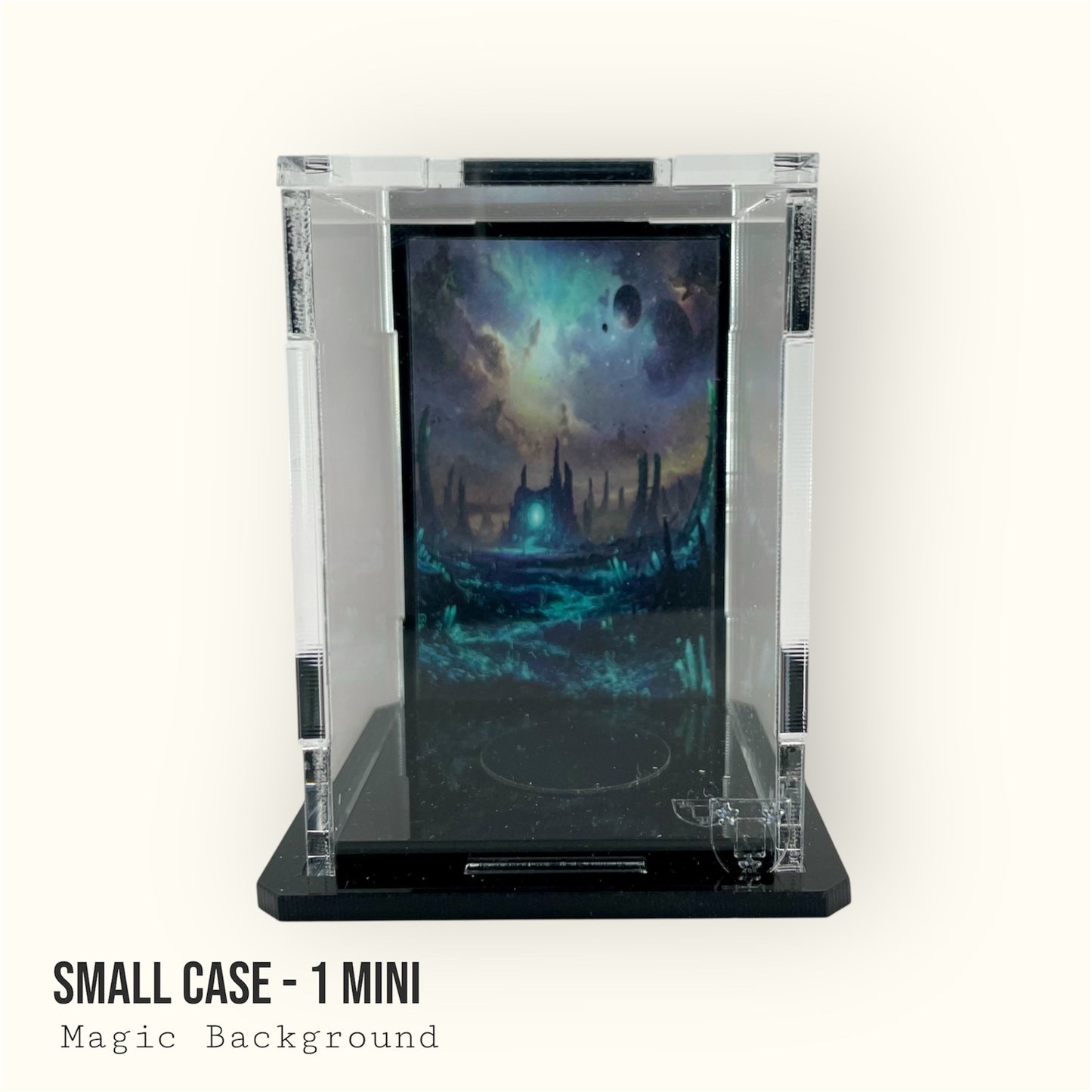 Small Display Case for 1 Mini - Magic Background