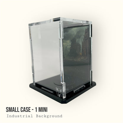 Small Display Case for 1 Mini - Industrial Background