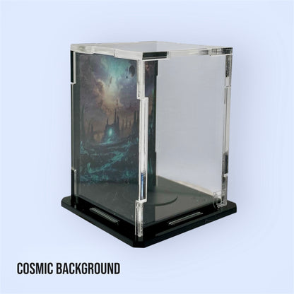Display Case for Minifigures - Cosmic Background (50×50×75 mm / 1.97×1.97×2.95 in)
