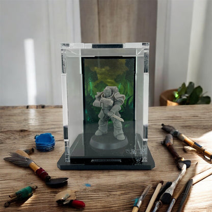 Small Display Case for 1 Mini - Alien Jungle Background