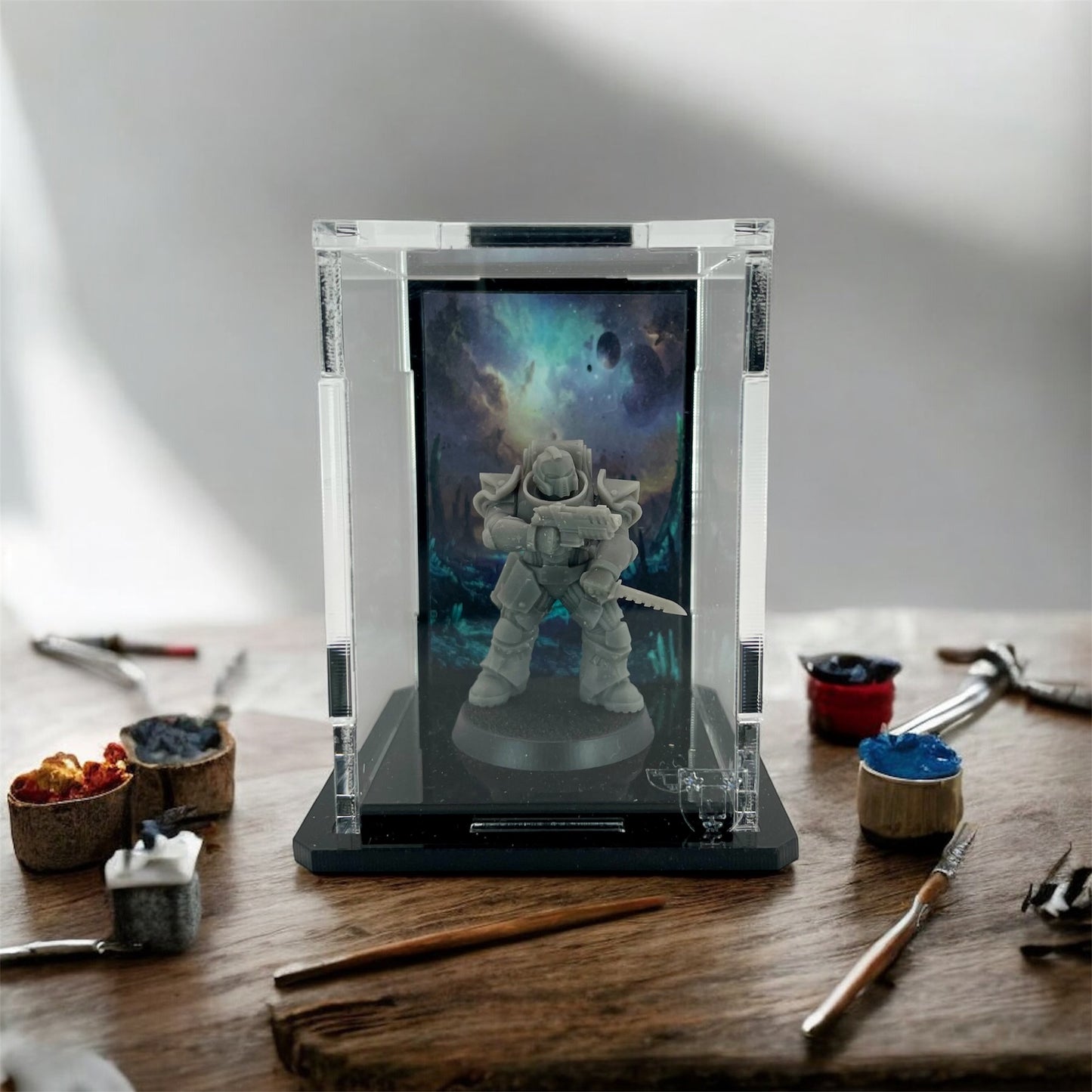 Small Display Case for 1 Mini - Magic Background