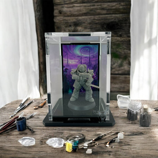 Small Display Case for 1 Mini - Cosmic Background
