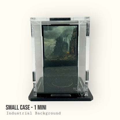 Small Display Case for 1 Mini - Industrial Background