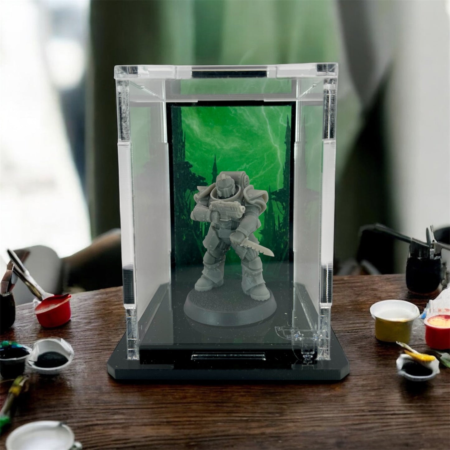 Small Display Case for 1 Mini - Electric Background