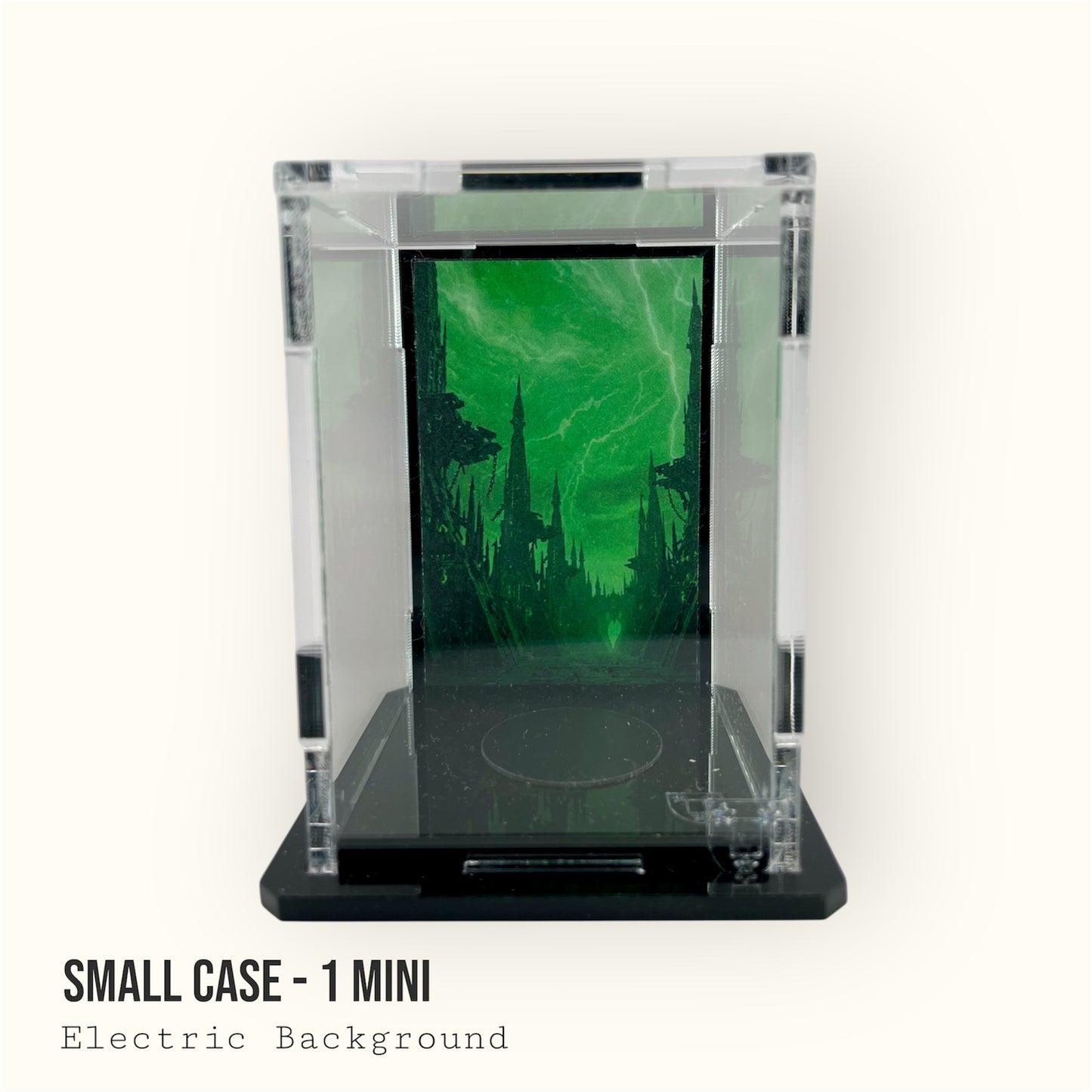 Small Display Case for 1 Mini - Electric Background
