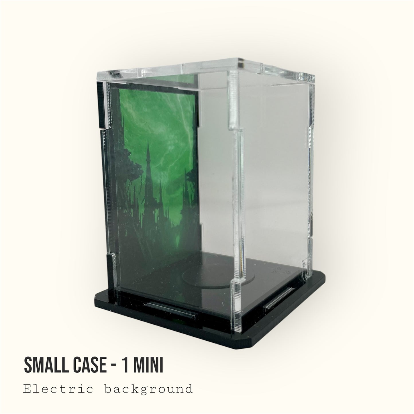 Small Display Case for 1 Mini - Electric Background