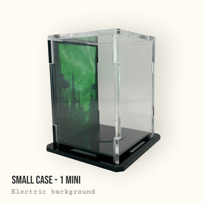 Small Display Case for 1 Mini - Electric Background
