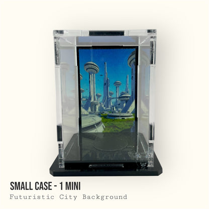 Small Display Case for 1 Mini - Futuristic City Background