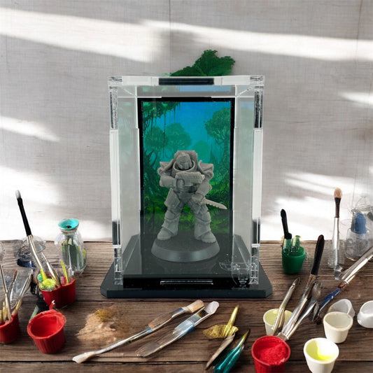Small Display Case for 1 Mini - Jungle Background