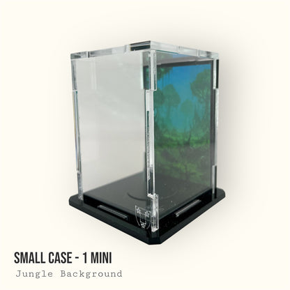 Small Display Case for 1 Mini - Jungle Background