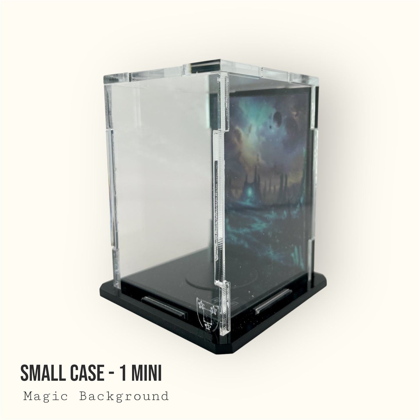 Small Display Case for 1 Mini - Magic Background