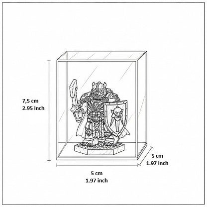 Small Display Case for 1 Mini - Magic Background